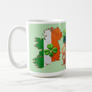 IRISH PRIDE en vier klavertjes-- Koffiemok