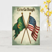 Irish Pride Forever Card Kaart (Gele Bloem)