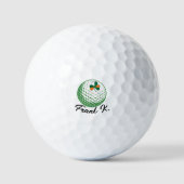 Irish Pride golfballen - Shamrock vlag ontwerp (Voorkant)