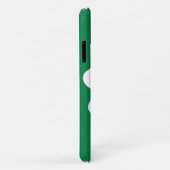 Irish Pride: Green & White Shamrock iPhone Case (Achterkant/rechts)