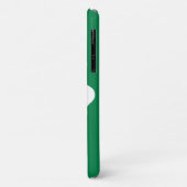 Irish Pride: Green & White Shamrock iPhone Case (Achterkant/links)