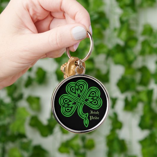 Irish Pride Lucky Celtic Shamrock Sleutelhanger (Hand)