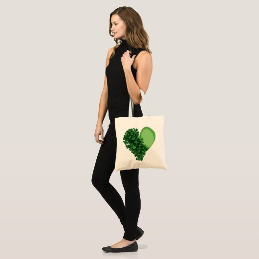 Irish Pride Shamrock Canvas tas – St. Patrick’s Da (Voorkant (model))