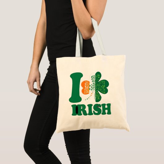 Irish Pride Shamrock Canvas tas | St. Patrick's Da (Voorkant (product))