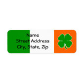 [Irish Pride] Shamrock Flag Etiket (Voorkant)
