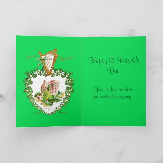 Irish Pride St. Patrick's Day Blarney Castle Kaart (Binnen)