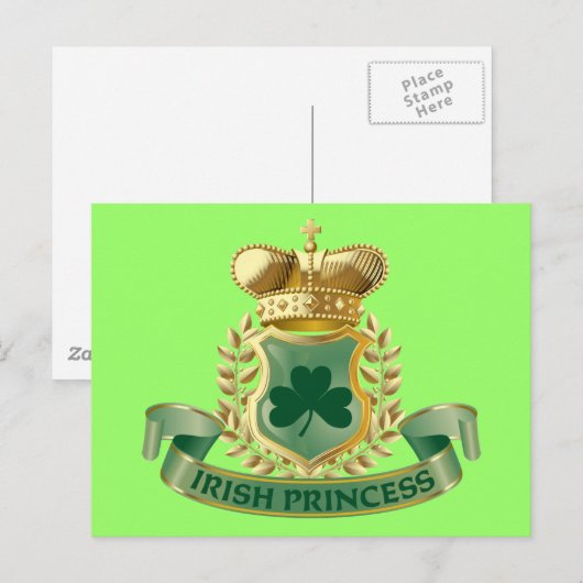 Irish Princess Briefkaart (Voorkant / Achterkant)
