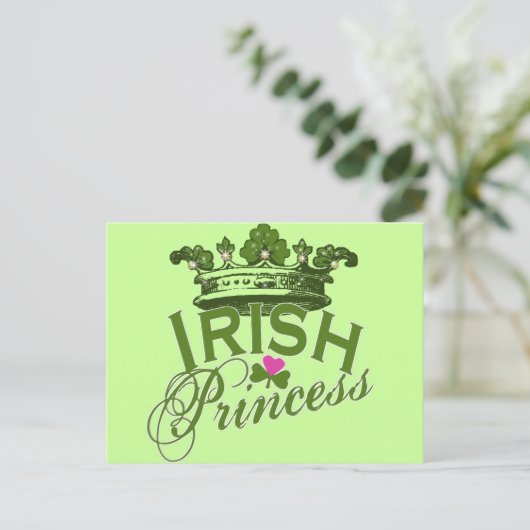 Irish Princess Briefkaart (Staand voorkant)