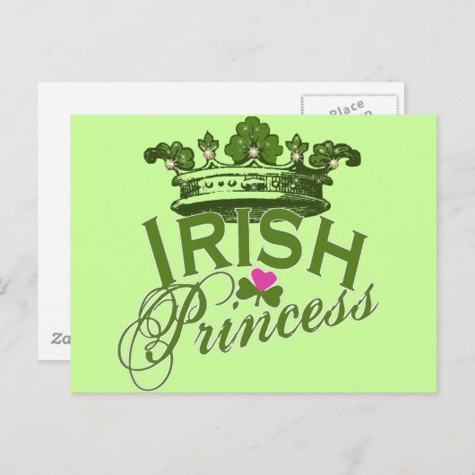 Irish Princess Briefkaart (Voorkant / Achterkant)