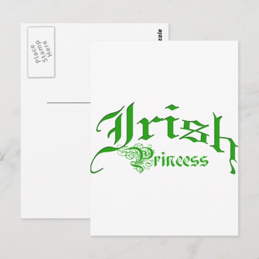 Irish Princess Briefkaart (Voorkant / Achterkant)