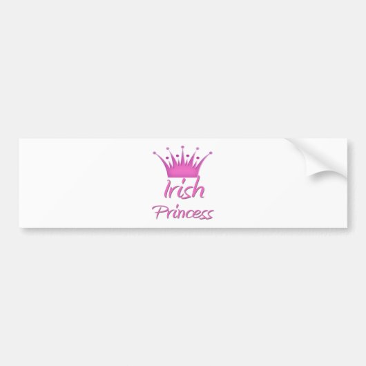 Irish Princess Bumpersticker (Voorkant)