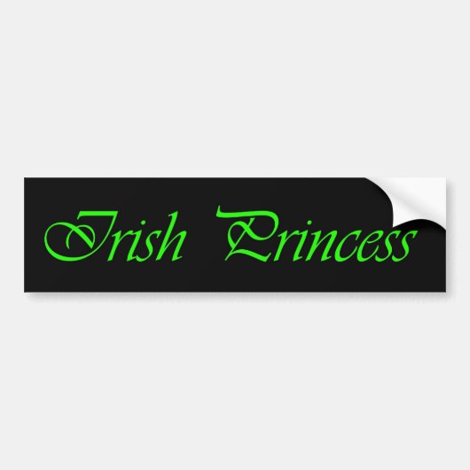 IRISH PRINCESS bumpersticker (Voorkant)
