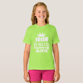 Irish Princess Crown Persoonlijke benaming T-Shirt (Voorkant volledig)
