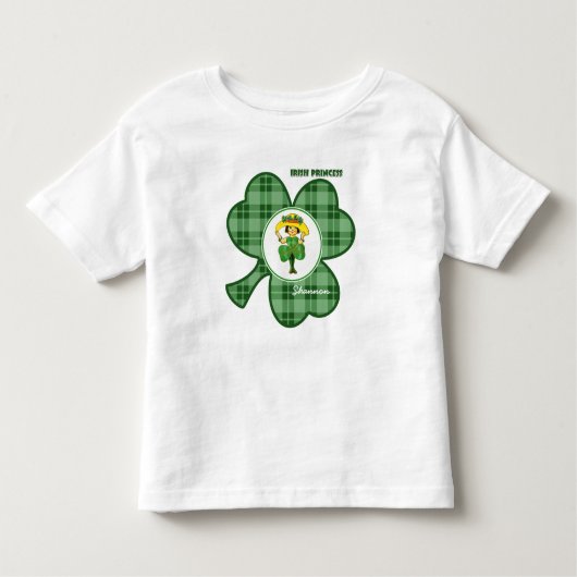 Irish Princess | Douanenaam St. Patrick's Day Kinder Shirts (Voorkant)