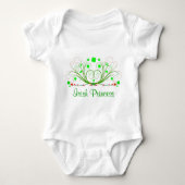 Irish Princess Fancy Shamrocks Baby T-shirt (Voorkant)