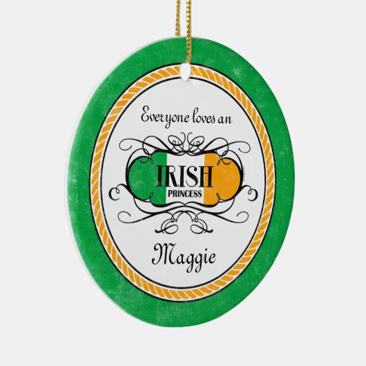 Irish Princess Personalized Ornament (Rechts)