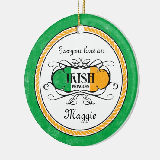 Irish Princess Personalized Ornament (Links)