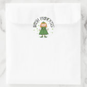 Irish Princess Redhead Ronde Sticker (Tas)