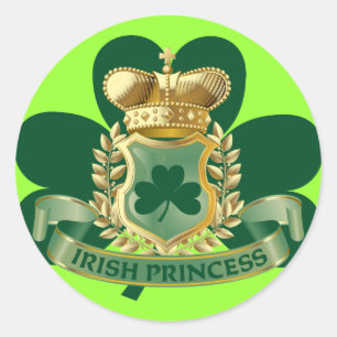 Irish Princess Ronde Sticker