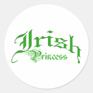 Irish Princess Ronde Sticker