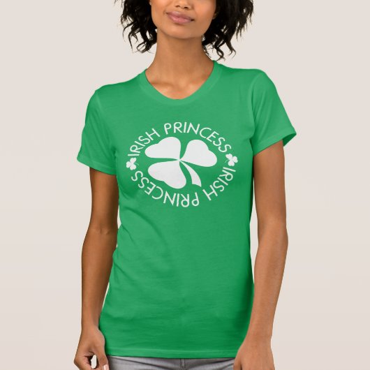 Irish Princess St Patricks Day Shamrock T-shirt (Voorkant)