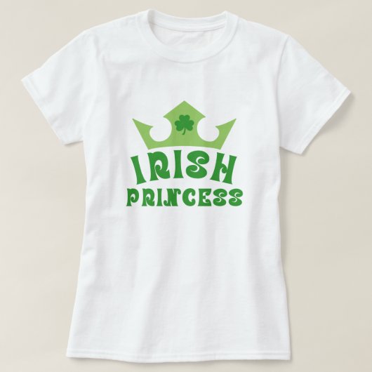 Irish Princess St. Patrick's Day T-Shirt (Design voorkant)