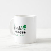 Irish Princess Women St Patrick's Day Script Koffiemok (Voorkant links)