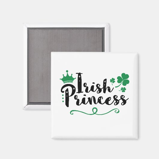 Irish Princess Women St Patrick's Day Script Magneet (Voorkant / Achterkant)