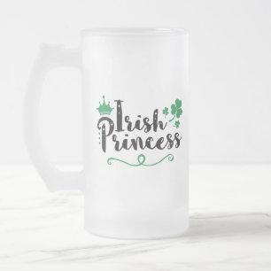 Irish Princess Women St Patrick's Day Script Matglas Bierpul