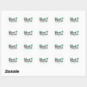 Irish Princess Women St Patrick's Day Script Ronde Sticker (Vel)