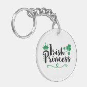 Irish Princess Women St Patrick's Day Script Sleutelhanger (Voorkant Links)