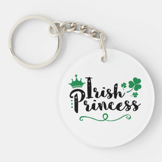 Irish Princess Women St Patrick's Day Script Sleutelhanger (Voorkant)
