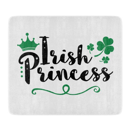 Irish Princess Women St Patrick's Day Script Snijplank (Voorkant)