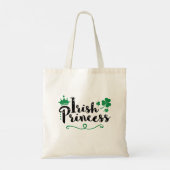 Irish Princess Women St Patrick's Day Script Tote Bag (Achterkant)