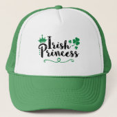 Irish Princess Women St Patrick's Day Script Trucker Pet (Voorkant)