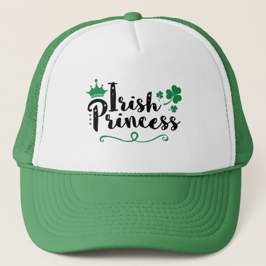 Irish Princess Women St Patrick's Day Script Trucker Pet (Voorkant)