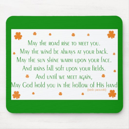 Irish Proverb 2 Mousepad Muismat (Voorkant)