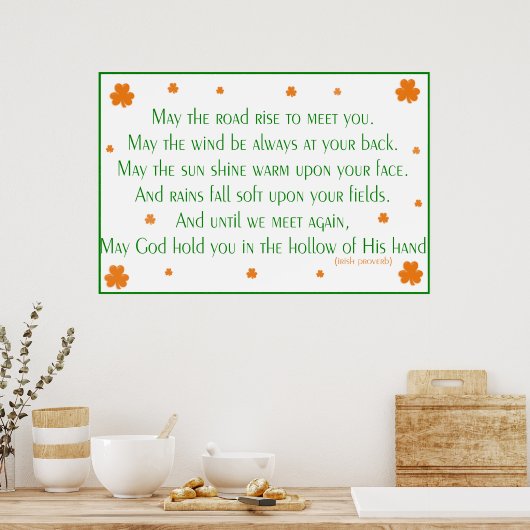 Irish Proverb 2 Print (Keuken)