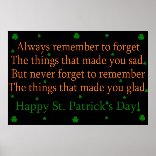 Irish Proverb 3 - Print (Voorkant)