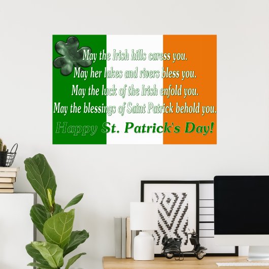 Irish Proverb 5 - Irish Flag Print (Thuiskantoor)