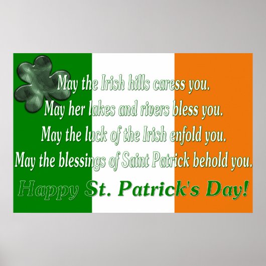 Irish Proverb 5 - Irish Flag Print (Voorkant)