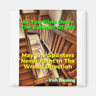 Irish Proverb - As You Slide Down The Banister Of Magneet