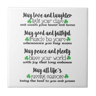 Irish Proverb Blessing Tegeltje