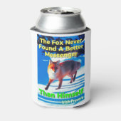 Irish Proverb - de Fox heeft nooit een betere bood Blikjeskoeler (Blikje Achterkant)