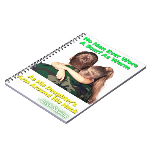 Irish Proverb - Geen enkel Man heeft ooit een scha Notitieboek (Linkerzijde)