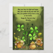Irish Proverb, Leprechaun Gnomes St. Patrick's Day Feestdagenkaart (Voorkant)