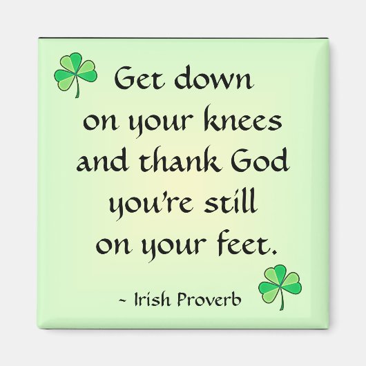 Irish Proverb Magnet (Voorkant)