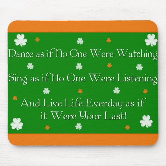 Irish Proverb Mousepad Muismat (Voorkant)