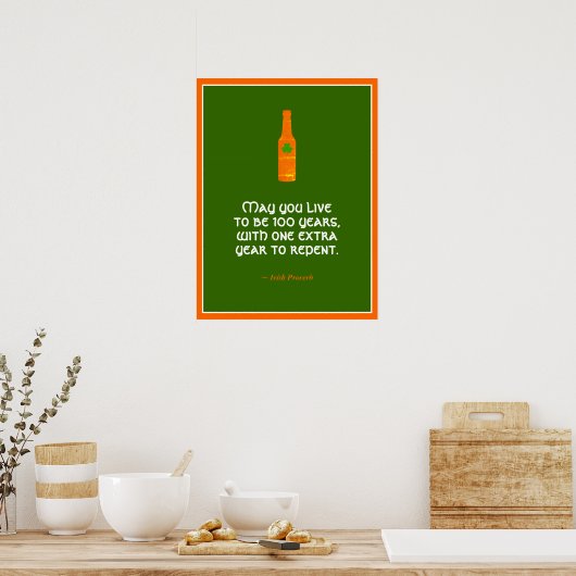 Irish Proverb Poster (Keuken)