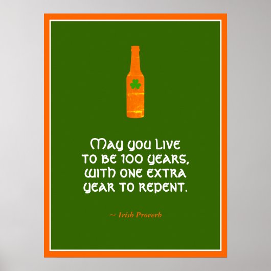 Irish Proverb Poster (Voorkant)